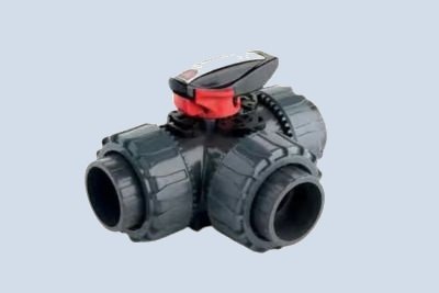 3-way True Union ball valve (SIZE 1/2" to 2")